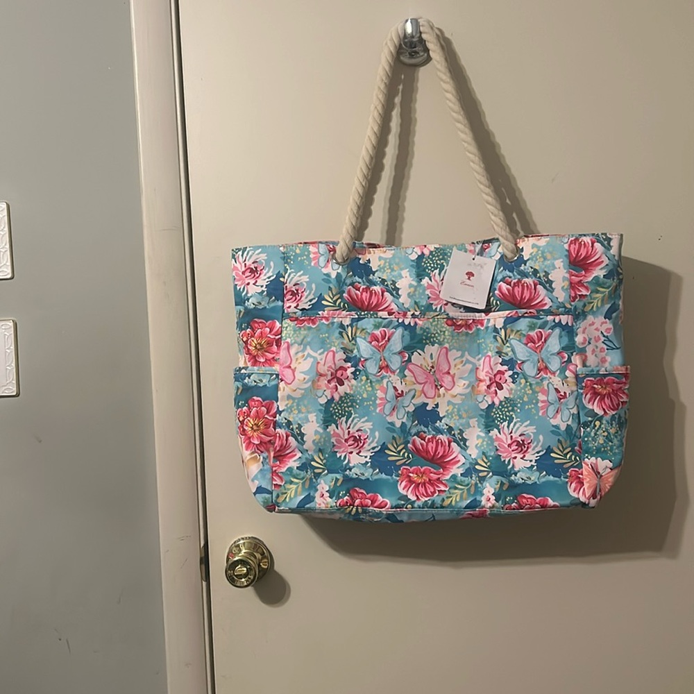 Esvan Floral Beach/Tote Bag